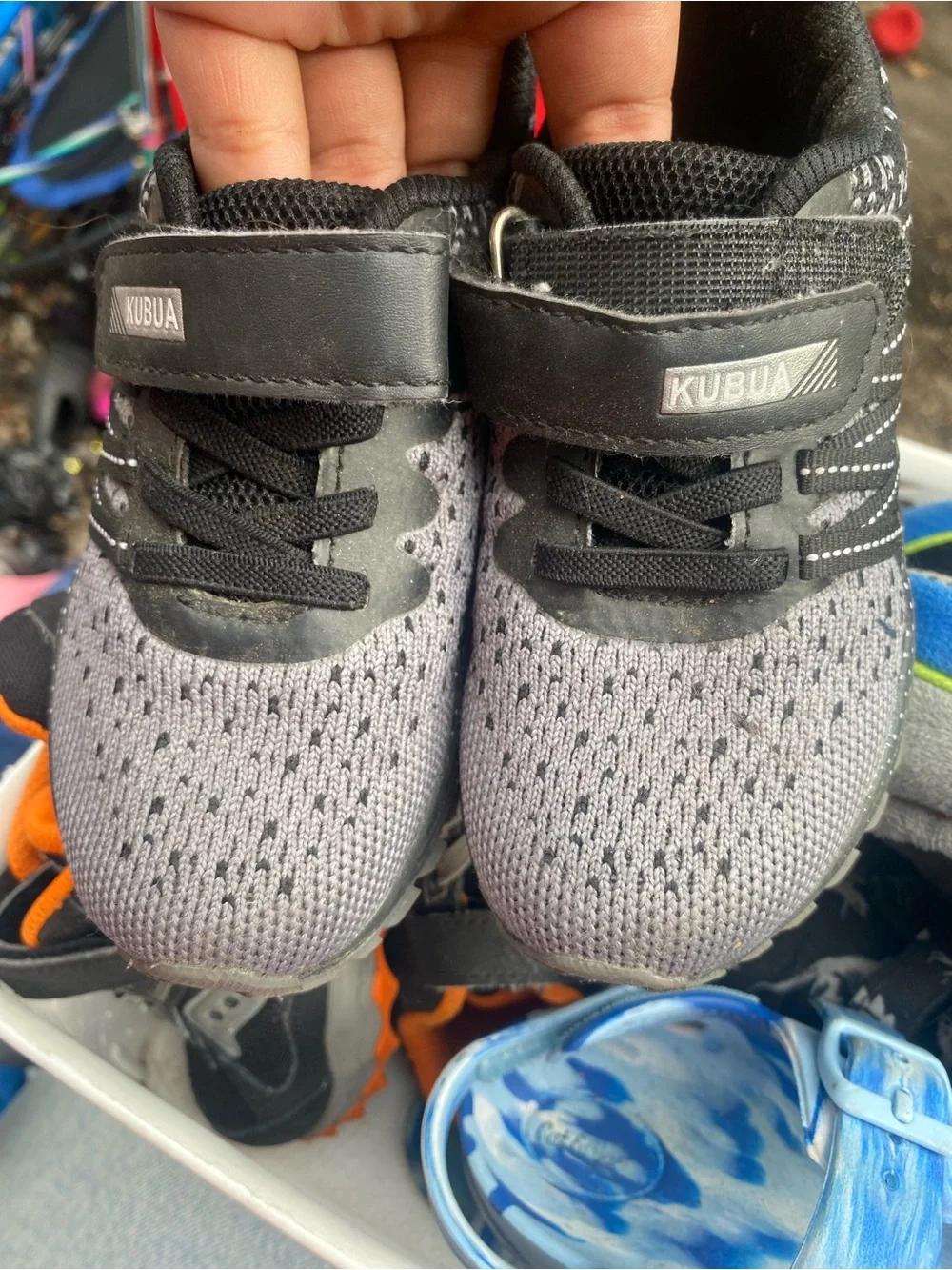 Saucony Kids Velcro Athletic Sneakers Bundle